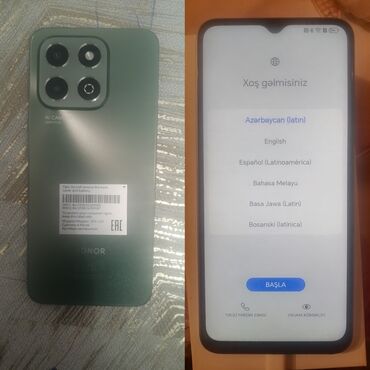 honor 10 lite ekran qiymeti: Honor X6b, 128 GB, rəng - Yaşıl, Face ID, Barmaq izi