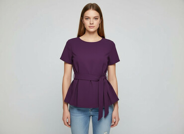 sandały na koturnie z pomponami: Shein, Women's blouse, size S