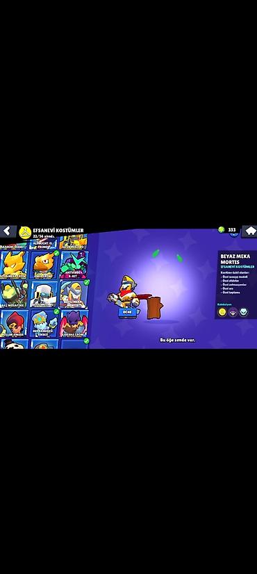 ev paltarları: Brawl Stars hesabı – yüksək səviyyəli kosmetiklər və resurslarla - — 4