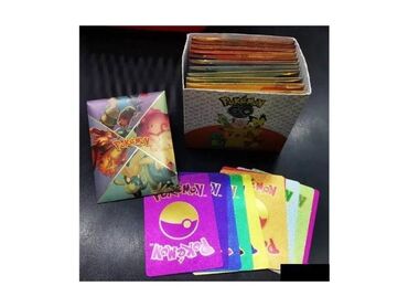 Društvene igre: POKEMON karte - duga - 10 komada Set pokemon karata Kesica sa 10