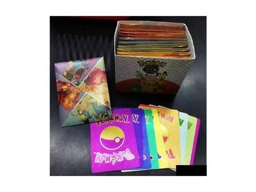 rulet igra: Pokemon karte - duga - 10 komada set pokemon karata kesica sa 10