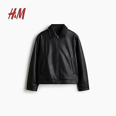 Куртки: Мужская куртка, M, H&M, Новый, цвет - Черный, Самовывоз — 2