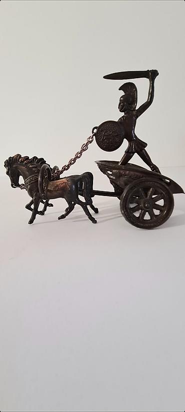 Figure: ▪︎ Prodajem staru dekorativnu metalnu (bronza) figuru-rimski ratnik u — 9