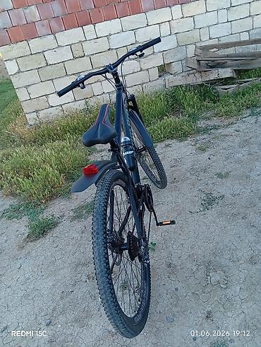 Velosipedlər: Dağ/şosse tipli velosiped - Rəng: qara, qırmızı detal və loqo - — 3