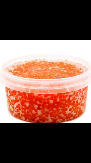 свежий рыба: Икра форели (красная), фасовка в пластиковом контейнере с герметичной