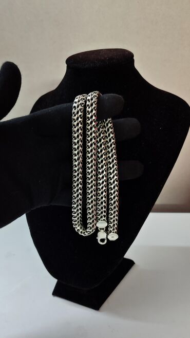 Серебряные цепочки: Серебряный браслет "Двойной Бисмарк" Вес 126 грамм — 30