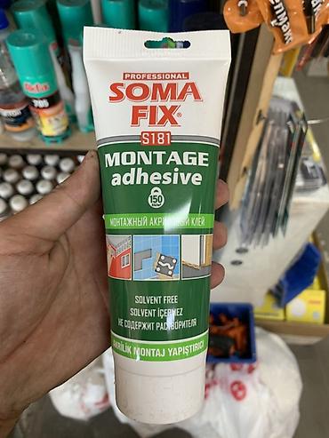 Монтаж клейи: Soma Fix, Айнек үчүн lalafo.kg да — 1 Монтаж клейи: Soma Fix, Айнек үчүн — 1
