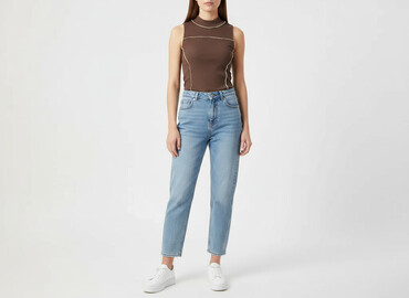 bluzka h m basic: Sinsay, Футболка жіноча, розмір XS