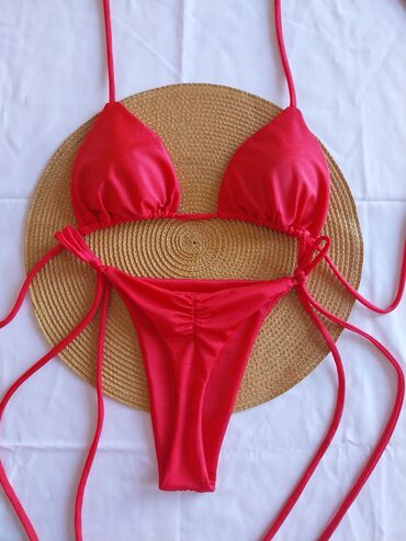 Kupaći kostimi: S (EU 36), Likra, Jednobojni, bоја - Crvena — 2