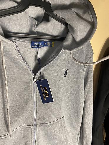 батник polo: Мужская толстовка, M, L, XL, Polo Ralph Lauren, Новый, цвет - Серый, Самовывоз, Платная доставка — 2