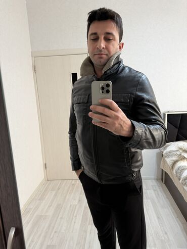 Kurtkalar: Kurtka, Dəri, Qış, XL — 9