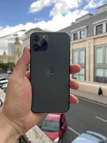 Apple iPhone: IPhone 11 Pro, 256 GB, Yaşıl, Sənədlərlə, Zəmanət, Face ID — 10