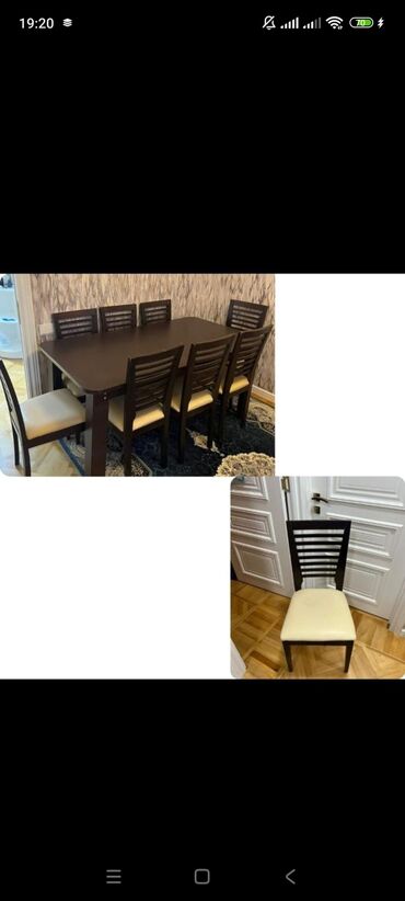 домработница баку: İşlənmiş, 6 stul