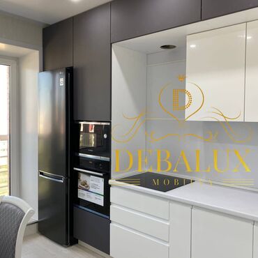 Sifarişlə mətbəx mebeli: Sifarişlə mətbəx dəsti, Özü çəkən petlələr, Mat laminat, Kredit var — 19