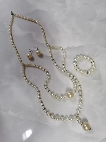 Setovi nakita: Elegantni set nakita sa bisernim perlama - Kompleti sa više varijanti — 5