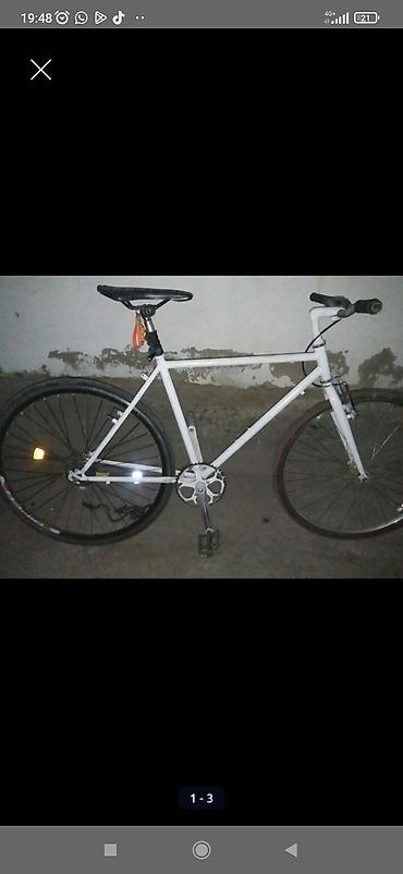low 2 fixed gear: Городской велосипед, Рама M (156 - 178 см), Б/у — 2