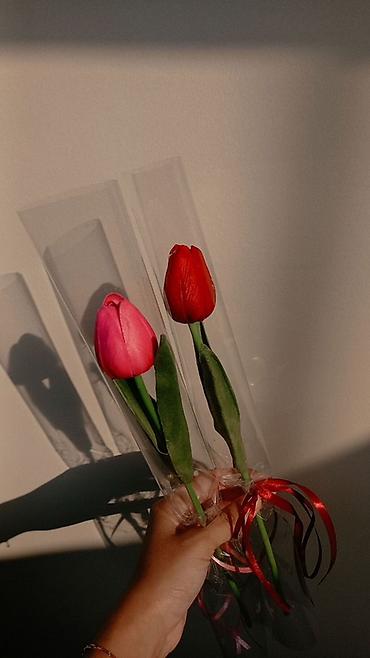 Букеты из живых цветов: Тюльпаны — стильные букеты и одиночные стебли - Разновидности — 2