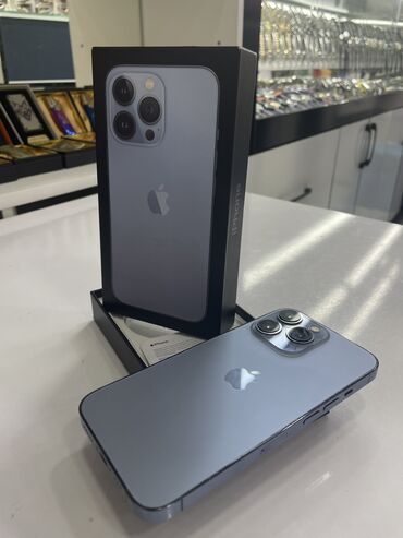 xr iphone qiymeti: IPhone 13 Pro, 256 ГБ, Sierra Blue, Face ID