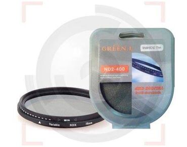 Объективы и фильтры: Фильтр Green.L Vari-ND 2-400 77mm. Фильтр сокращает количество