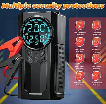 teker aparat: All-in-one Avtomobil Jump Starter və Hava Kompressoru Xüsusiyyətlər — 4