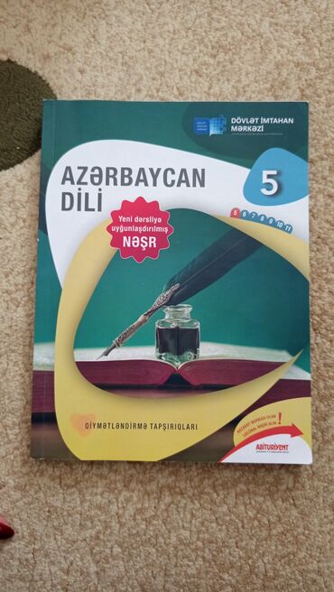 Digər kitablar və jurnallar: Azərbaycan dili dim 5ci sinif. 1-2 səhifəsi karandaşla işlənib. Kupani