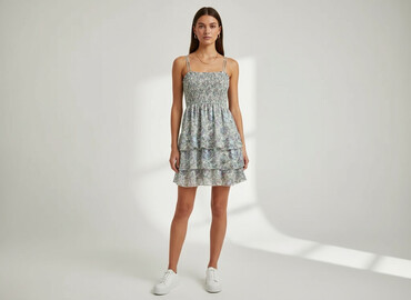 sukienka maxi w kwiaty: Women`s dress, size S