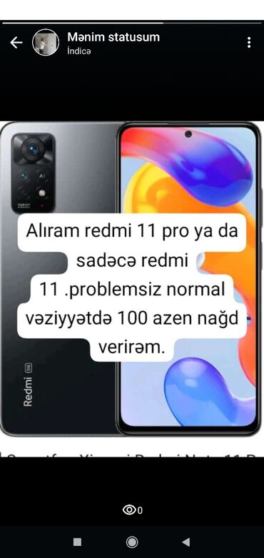 xarab soyuducu alıram: Xiaomi 11T