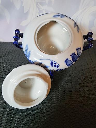 Figure: Kompletan ukrasni samovar Gzhel USSR iz 70ih.godina. Originalni ruski — 17