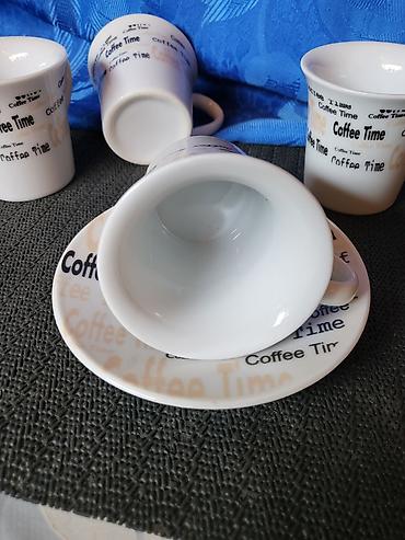 100 dinara 1986 cena: Soljice za kafu porcelanske iz 1980/90ta godina. Soljice pun — 9
