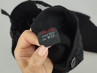 pull ane bear: Męskie spodnie cargo T.N.T08 Jeans, kolor czarny, rozmiar W33. - — 5