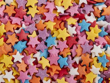 Кондитерские изделия, сладости: Фигурные "Звезды разноцветные"