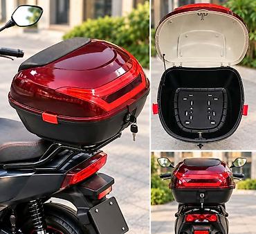 obranica za vodu: KOFER ZA ELEKTRIČNI SKUTER I MOTOR – CRNI I CRVENI 🔥 Praktičan — 3