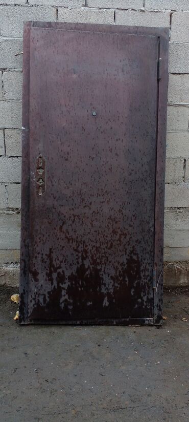 цвет метал: Входная дверь, Металл, Левостороний механизм, Б/у, 2 * 97, Самовывоз
