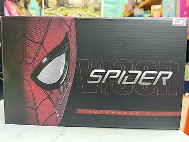 чёрный маска: Электронная маска «Spider» из серии Hero Series — визор в стиле — 1