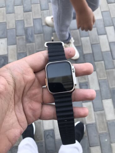 mi watch qiymeti: Yeni, Smart saat, Apple, Sim kart, rəng - Qara