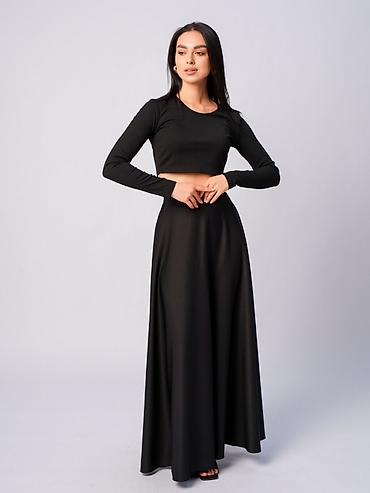loreta turkey: Юбка, Модель юбки: Полусолнце, Макси, Высокая талия — 3