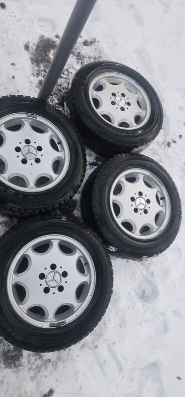 амортизаторы на мерседес w210: Дөңгөлөктөр монтажда 195 / 65 / R 15, Кыш, Колдонулган, Комплект, Жеңил унаалар, Куйма, тешиктери - 5