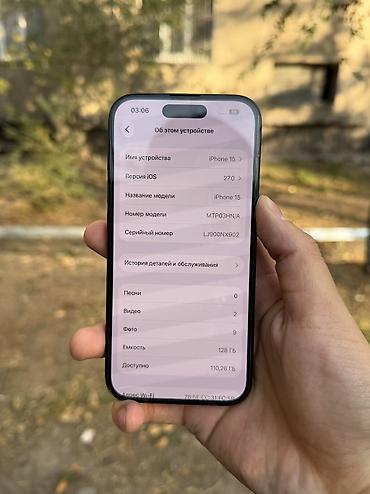 купить айфон дешево оригинал: IPhone 15, Б/у, 128 ГБ, Черный, 80 % — 7