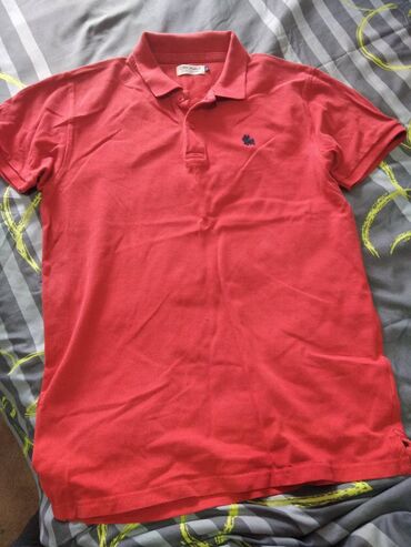 crop top c: Majica na kratke rukave, L (EU 52), bоја - Crvena, Pamuk