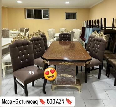 Masa və oturacaq dəstləri: Masa stull desdi yeni