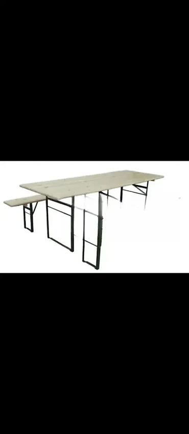 lesnina stolice za terasu: Slavski sto garnitura 220x90 24.500 din — 1