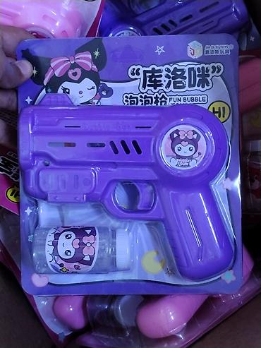 quick push pop it: Пузырчатый пистолет Fun Bubble Kuromi - Цвет: фиолетовый - Тип — 1