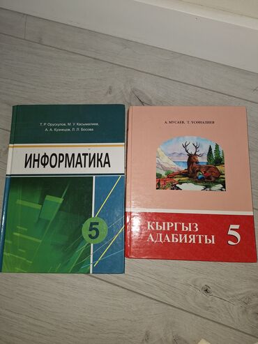 Книги, журналы, CD, DVD: Продаётся информатика и кыргыз адабияты 5 класс информатика — 450