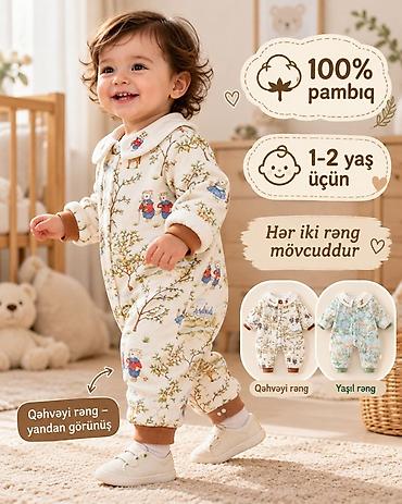 uzun bot: Uşaq kombinezonu – 100% pambıq - Material: tamamilə 100% pambıq — 5