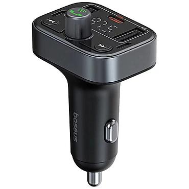 mini led: Baseus S-09 Pro C10762200113-00 Bluetooth 5.3 FM Modulyator və — 1