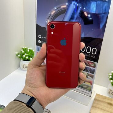 Samsung: IPhone Xr, Б/у, 128 ГБ, Красный, Чехол, 81 %