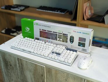 мышка и клавиатура: Бюджетная проводная клавиатура с мышкой Есть RGB подсветка Цена