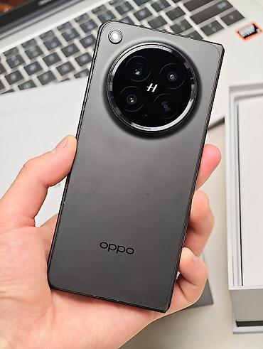 Уюлдук телефондор жана аксессуарлар: Oppo Find N6, Колдонулган, 256 ГБ, түсү - Кара, 2 SIM — 4