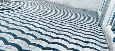 Tamet: Beton dekorativ tamet döşəmə - Material: vibro-press beton tamet (daş — 10