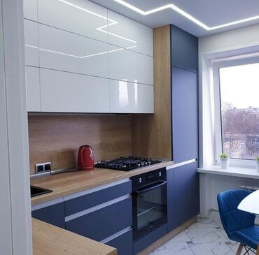 Sifarişlə mətbəx mebeli: Sifarişlə mətbəx dəsti, Özü çəkən petlələr, Mat laminat, Kredit var, Pulsuz çatdırılma, Rayonlara çatdırılma — 14